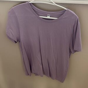Uniqlo Lavender Short Sleeve Tee